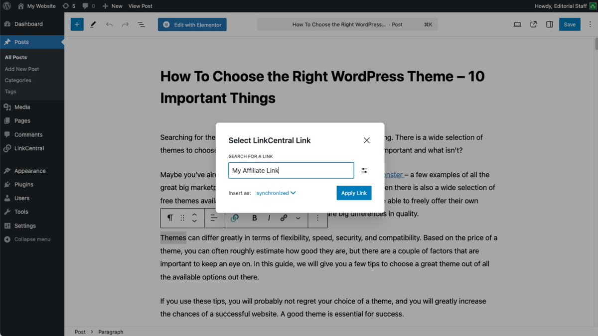 Add links to your content in seconds with built-in integrations and automatic syncing.