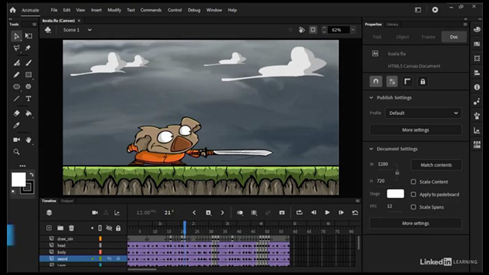 Bring animations to life with a variety of settings and features