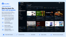 Templates Marketplace — Skip the blank file. Start from prebuilt templates for React, Next.js, Laravel, and more, or fork a project shared by another Cloudpen user. thumbnail