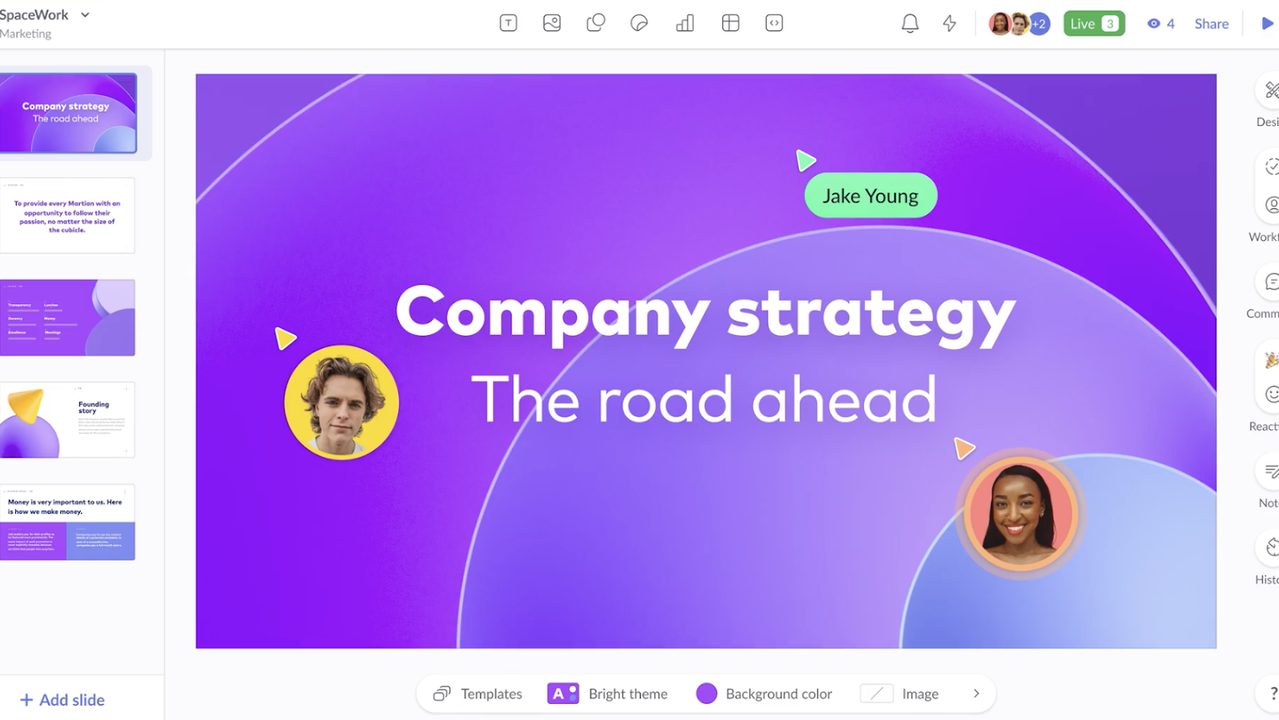 Make stunning presentations with Pitch