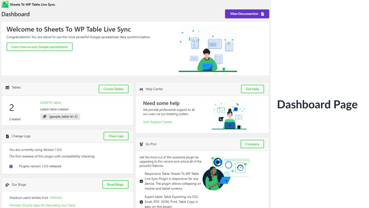 Google Sheets to WP Table Live Sync
