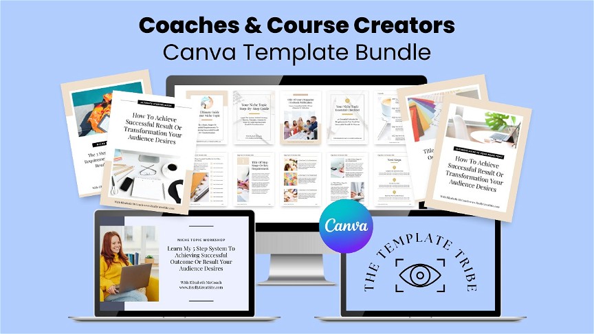 Coaches & Course Creators Canva Template Bundle