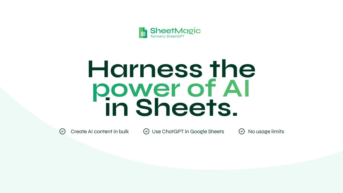 Create AI content in bulk using ChatGPT & Google Sheets.