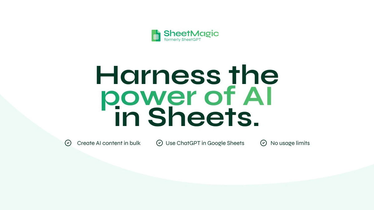 Create AI content in bulk using ChatGPT & Google Sheets.