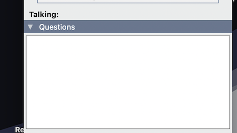Control panel for GoTo Webinar event