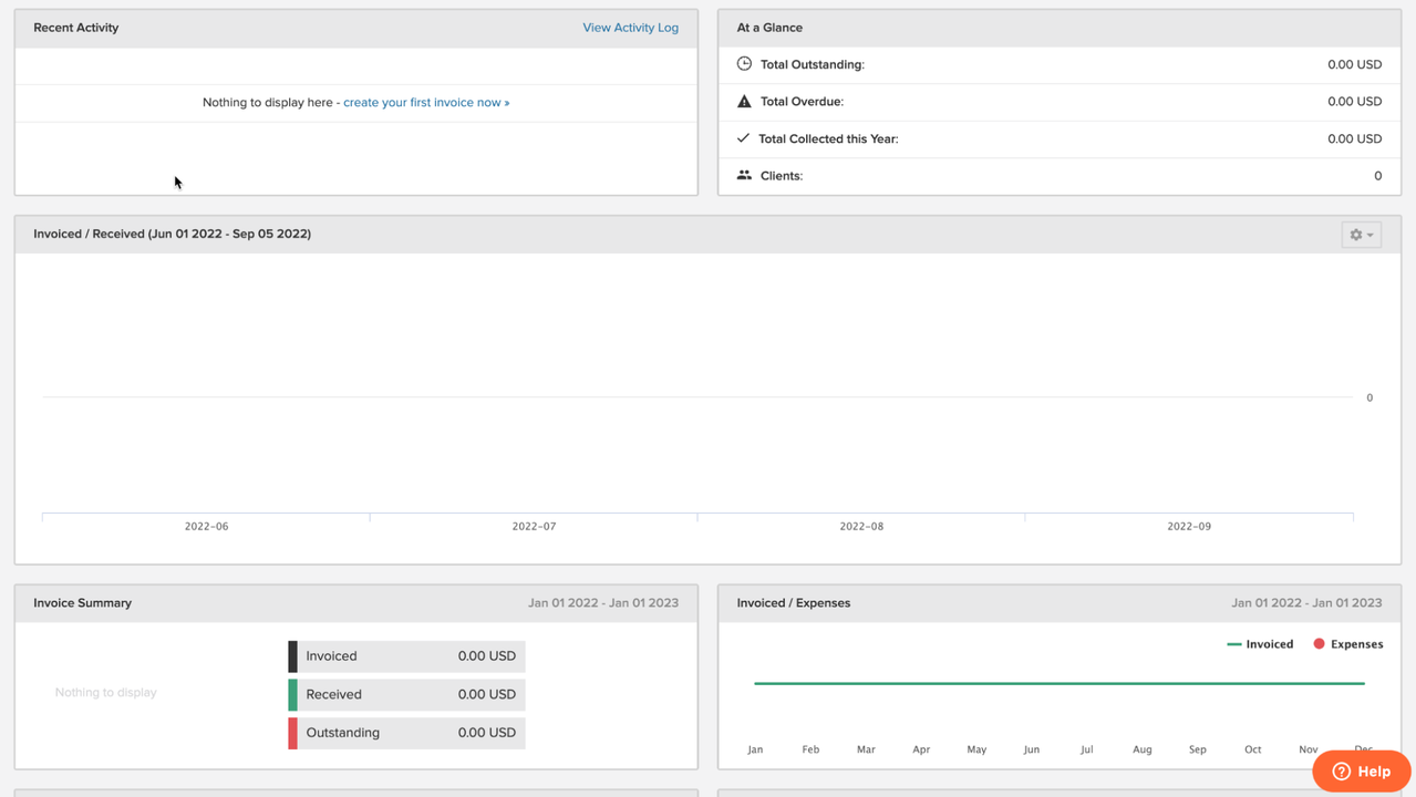 View all your invoices and essential metrics on the dashboard