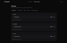 Integrate multiple GitHub, Supabase and Vercel accounts. thumbnail