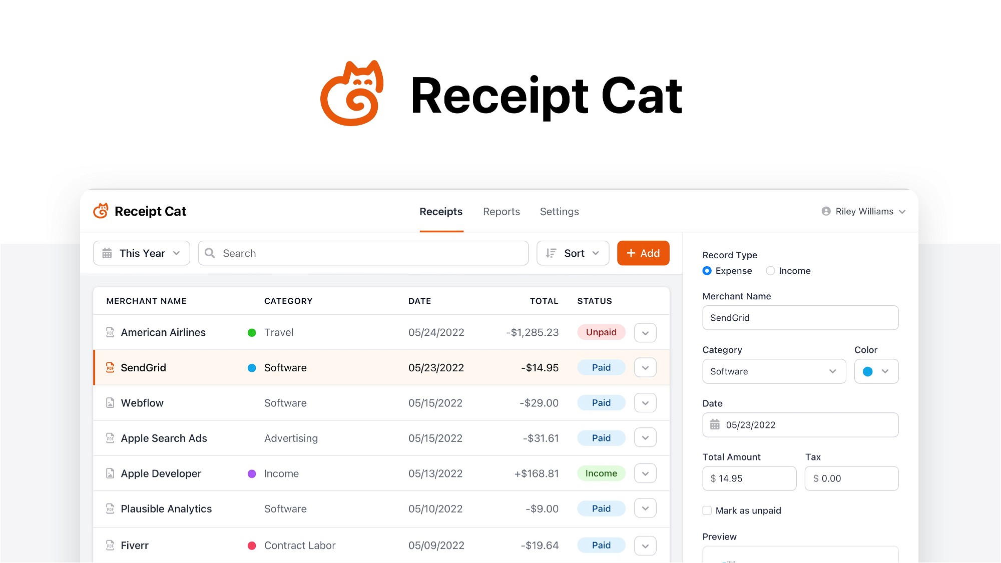 AppSumo Deal for Receipt Cat