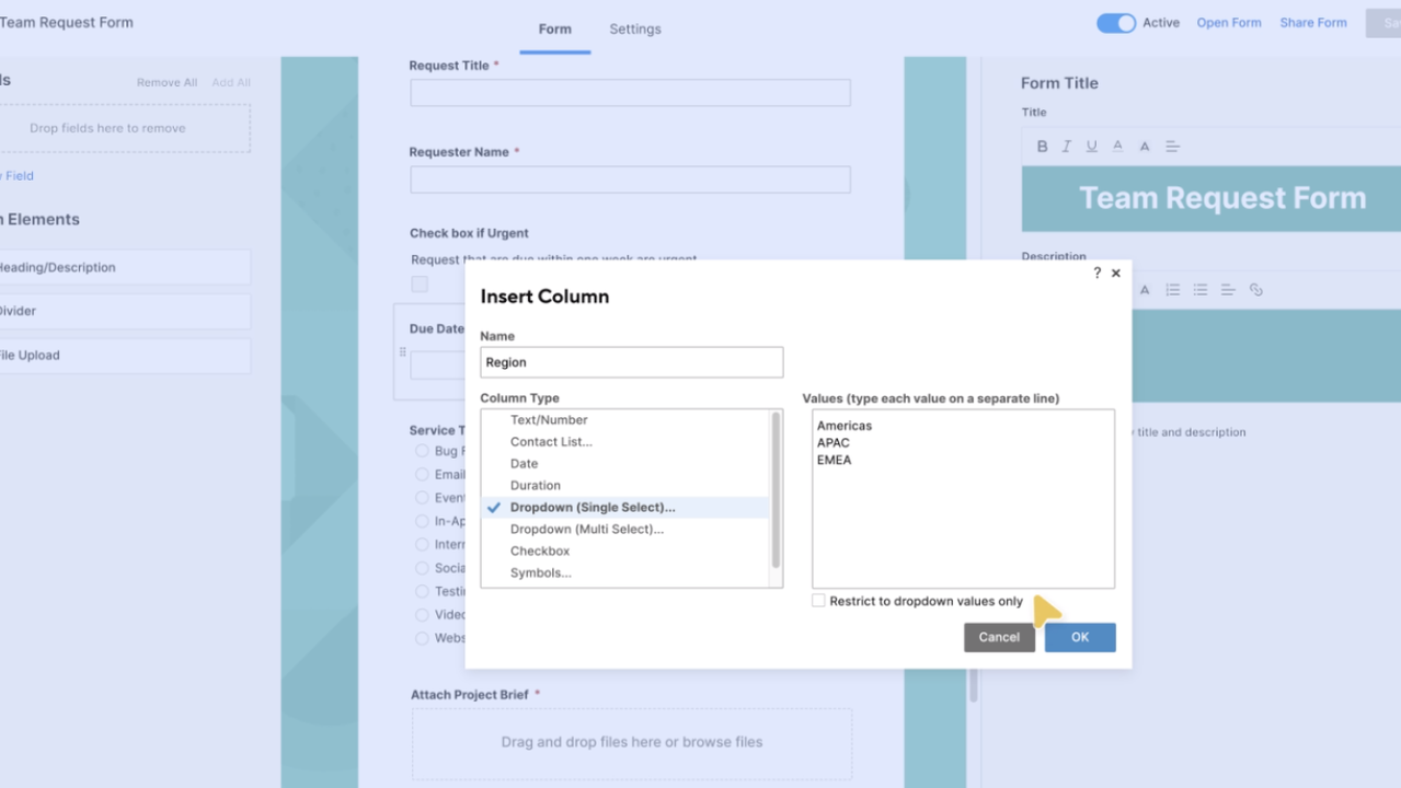 Create custom spreadsheets