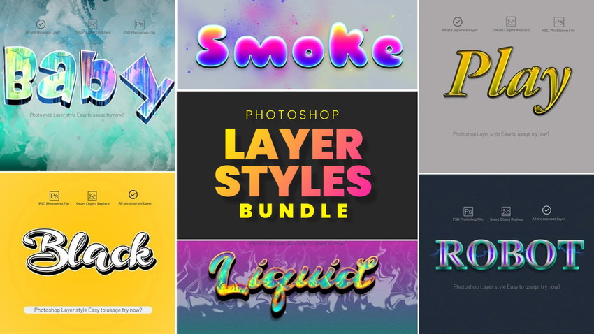 Photoshop Layer Styles Bundle