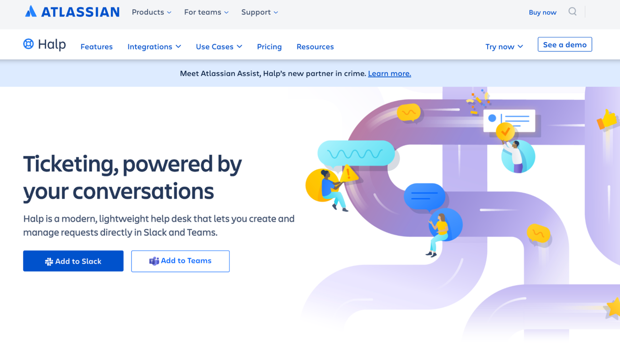 Slack homepage
