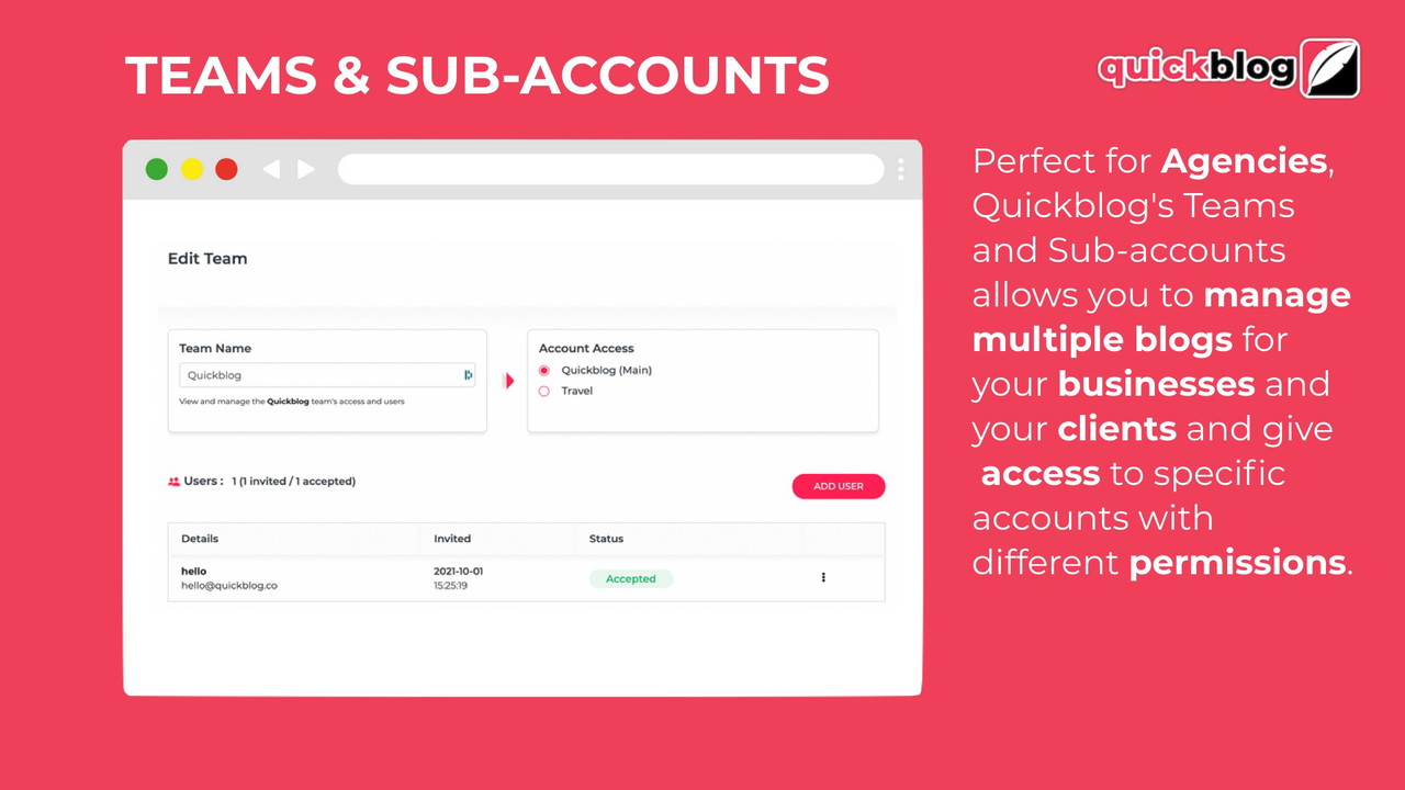 Quickblog - Embedded SEO Blog