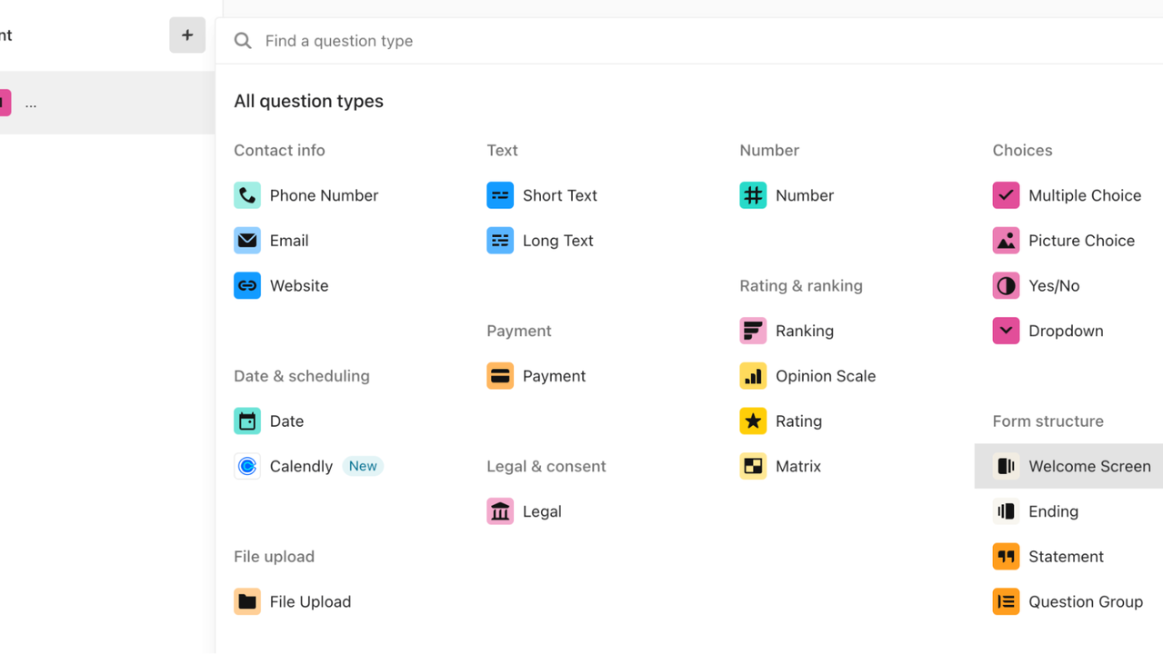 Question types