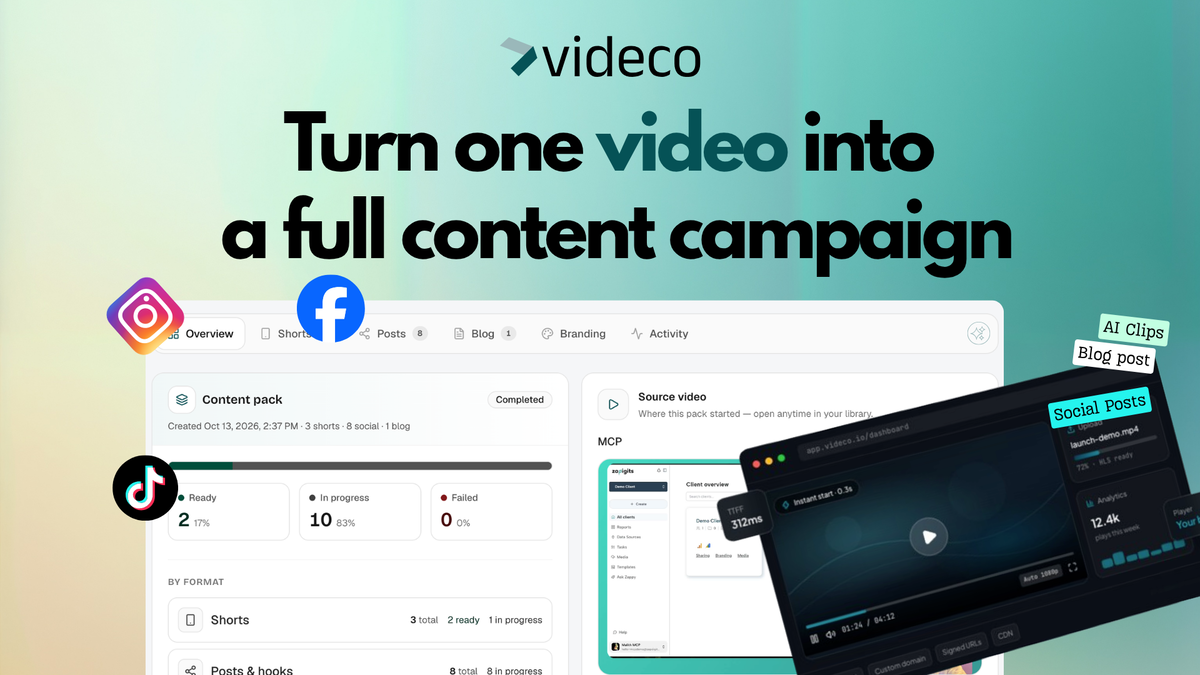 Turn videos into AI powered content