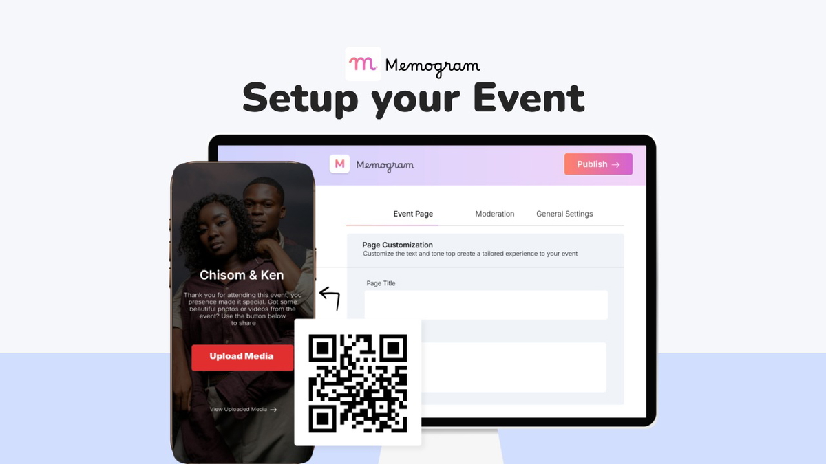 Design your perfect event page, tailored to any occasion.