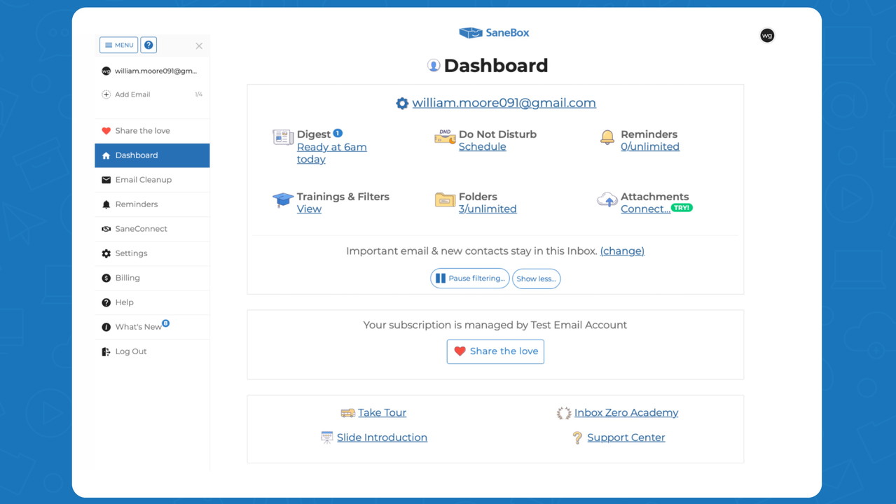 SaneBox - AI for your email
