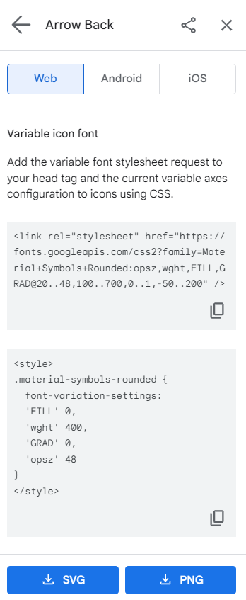 Material Symbols and Icons - Google Fonts