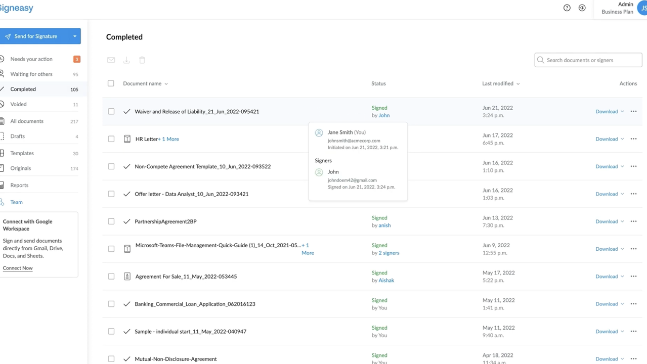 Use Zapier to integrate SignRequest with your tools