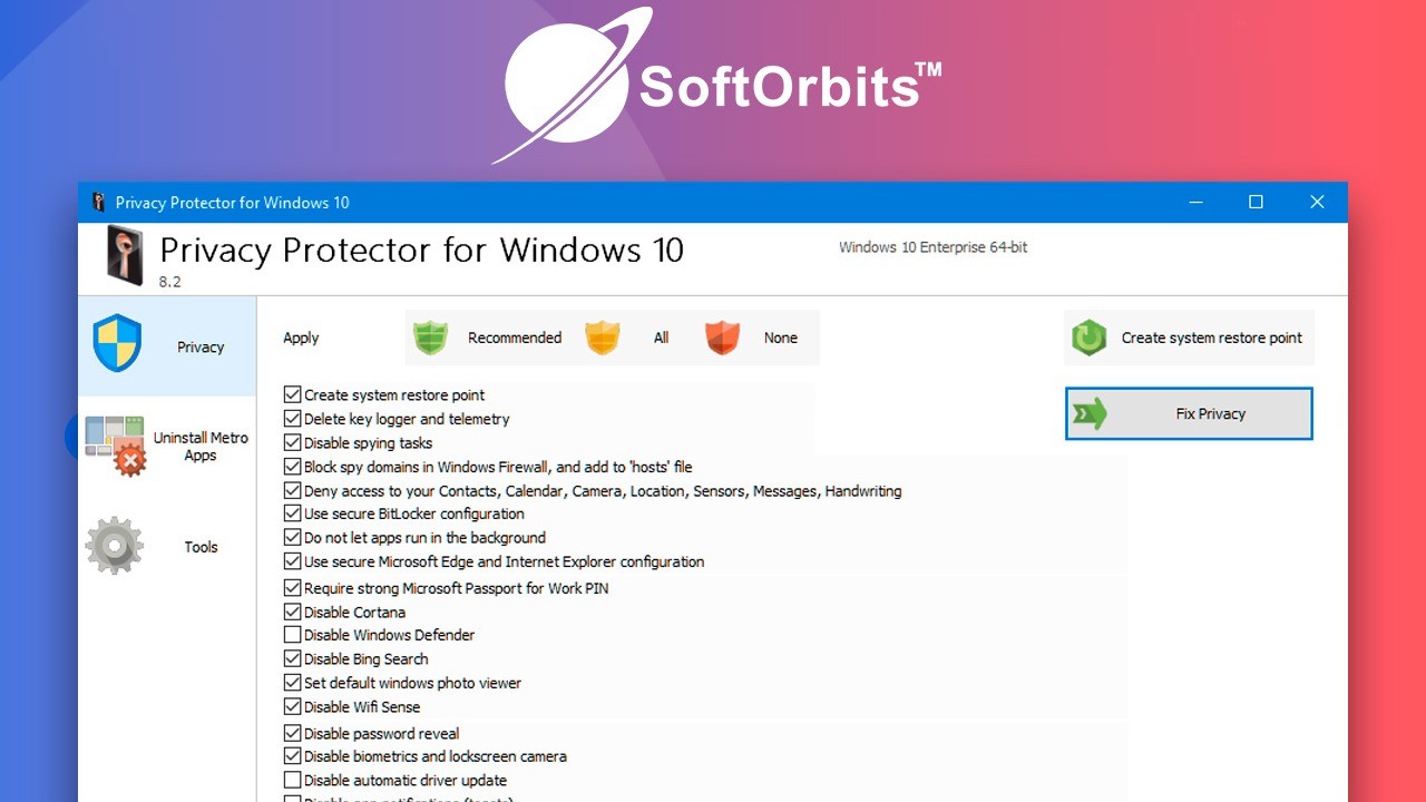 Privacy Protector for Windows 10 Lifetime Deal-Pay Once And Never Again