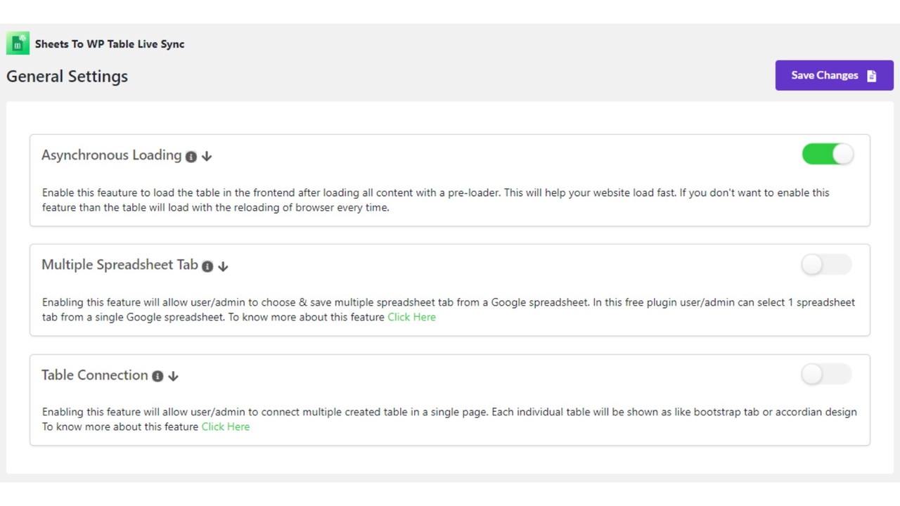 Google Sheets to WP Table Live Sync