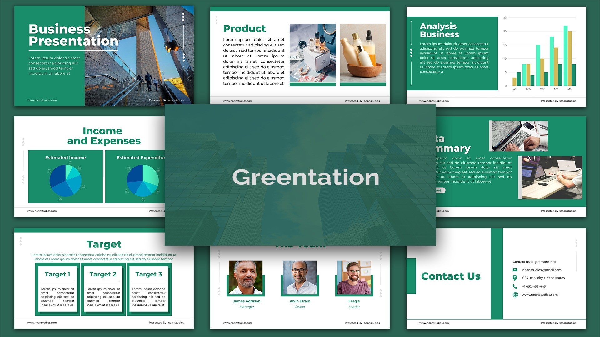 AppSumo Deal for Canva Presentation Business Template Greentation