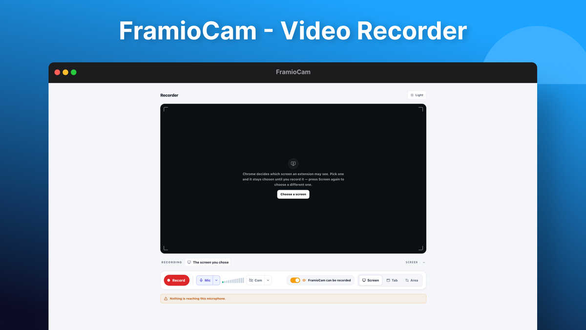 FramioCam - Video Recorder