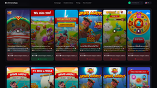 WinnerAdSpy Creative Library displaying mobile game ads with Winner and Loser classifications and creative performance insights. thumbnail