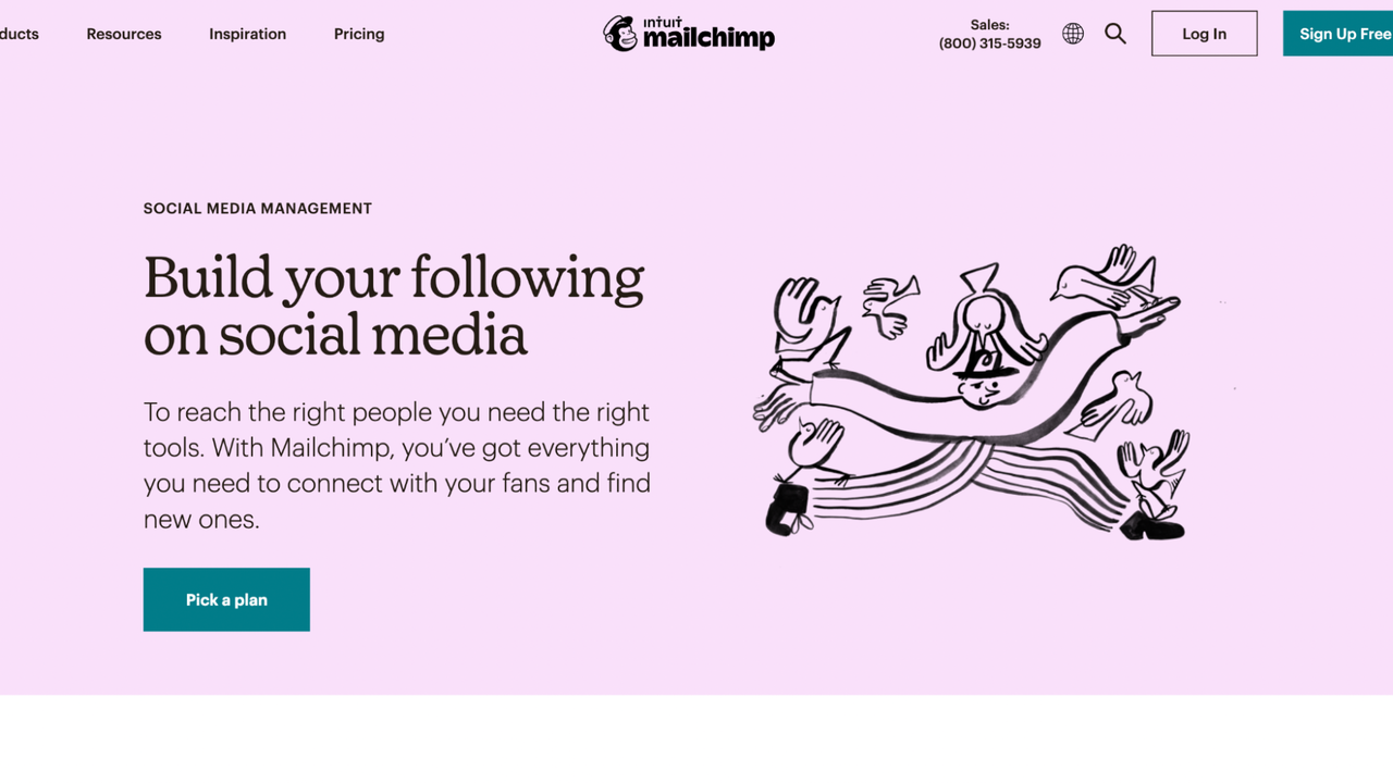MailChimp’s social media manager