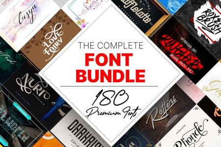 The Complete Font Bundle - 180 Premium Fonts Review: Wonderful eclectic ...