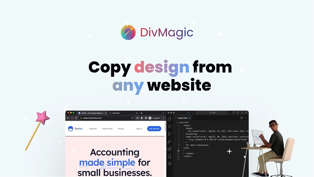 DivMagic appsumo lifetime deal: Best AI Tool for Copying Any Website Design and Code