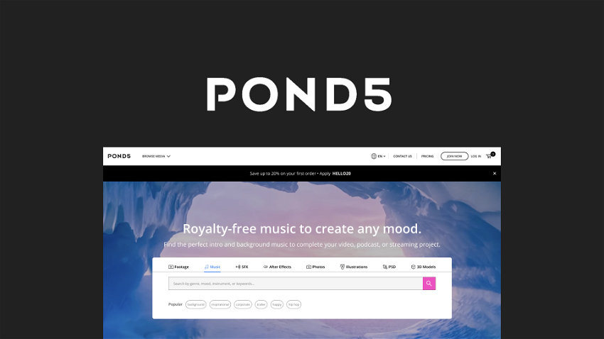 Pond5 - Access royalty-free multimedia assets | AppSumo