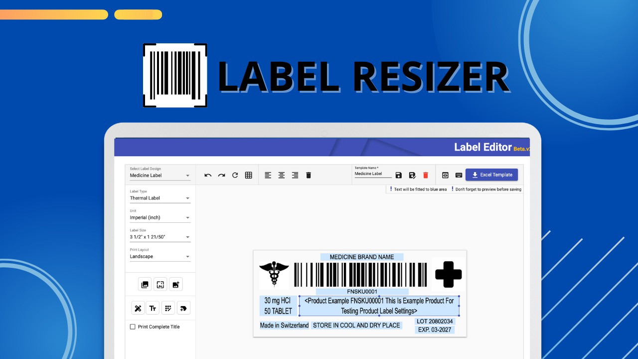 Label Resizer