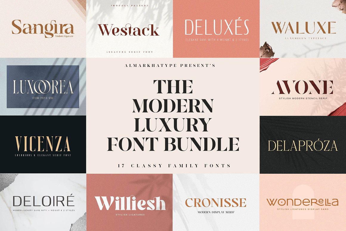 The Modern Luxury Font Bundle