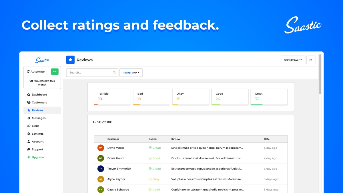 Real-time feedback & social proof