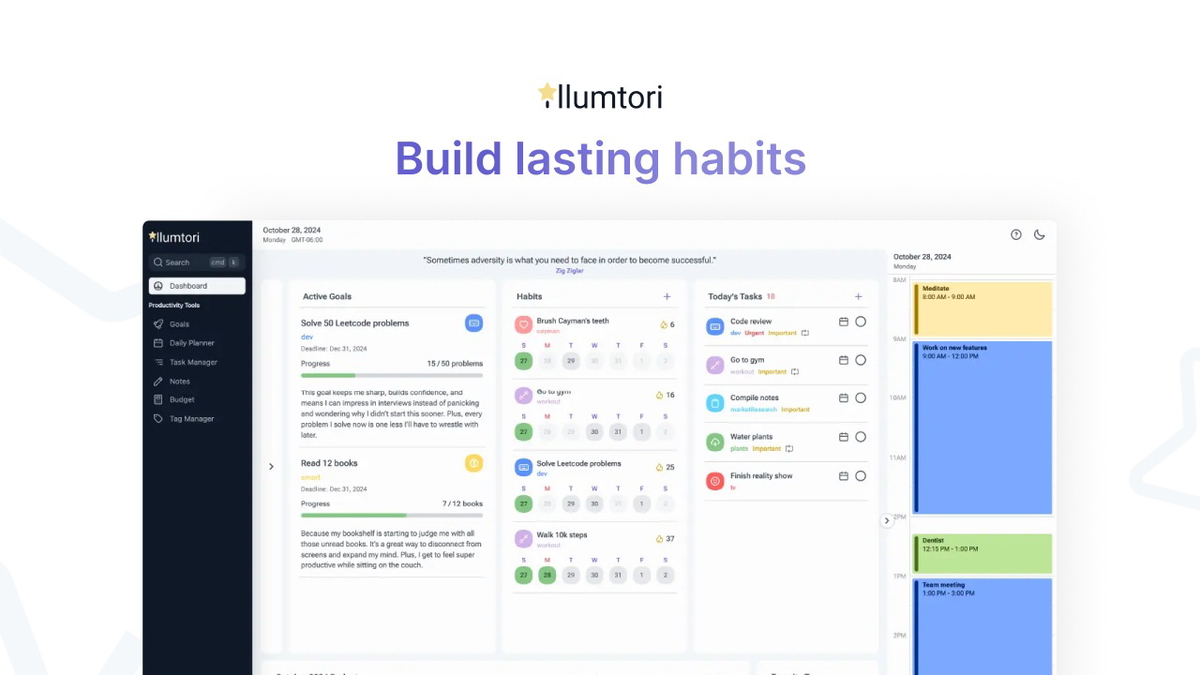 Build meaningful habits that lead to long-term success.
