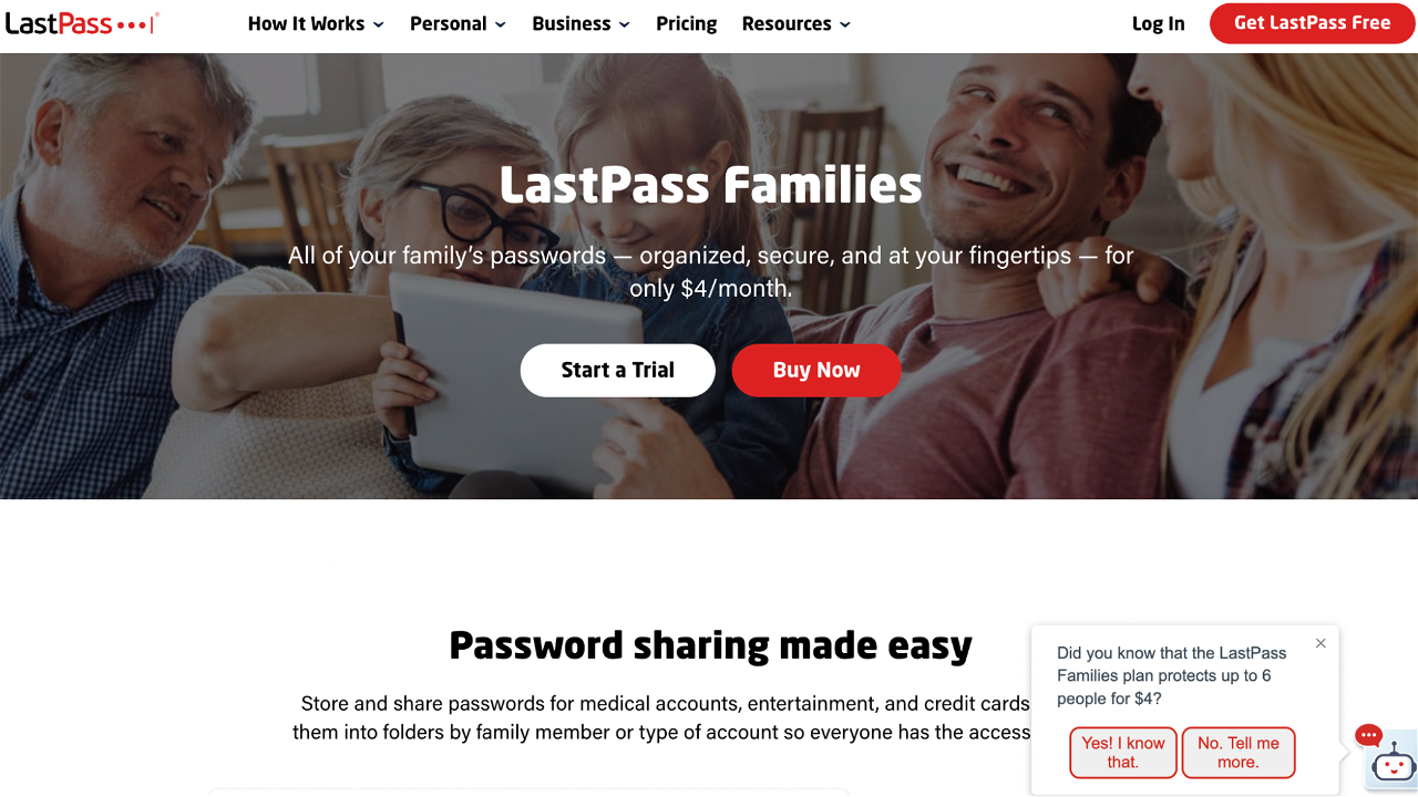 LastPass for families