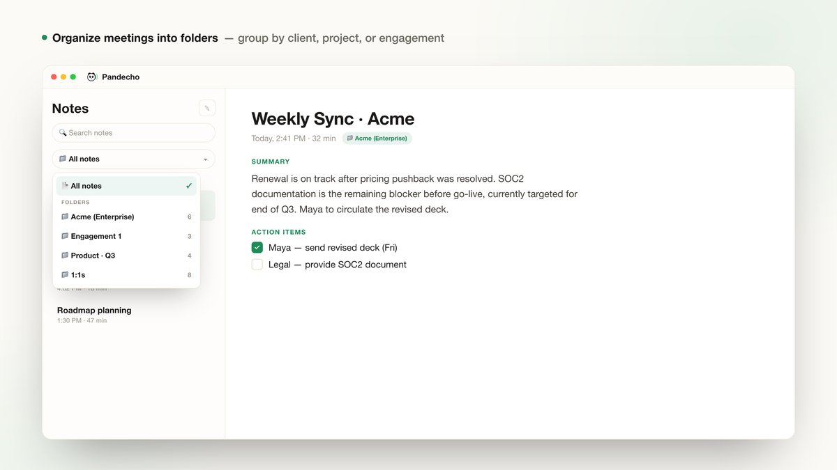 Your meetings never leave your device