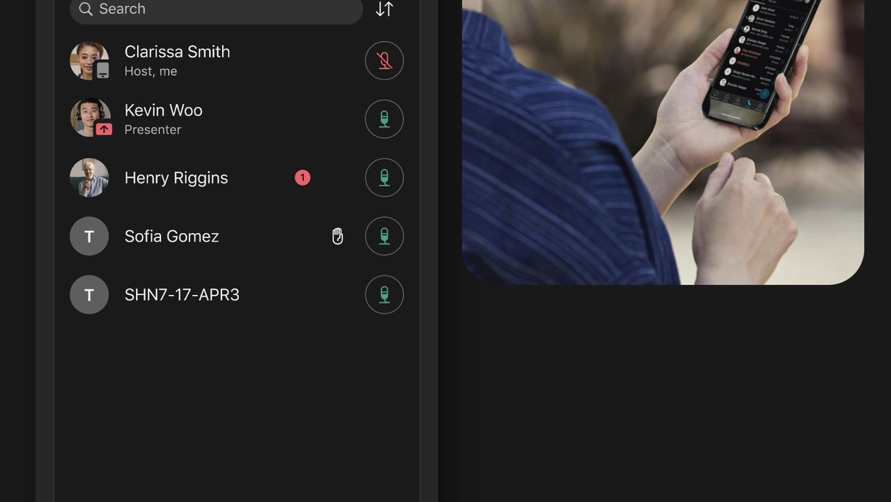 Host webinars on the go with WebEx