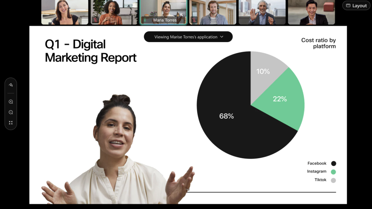 Share your screen and do presentations with WebEx