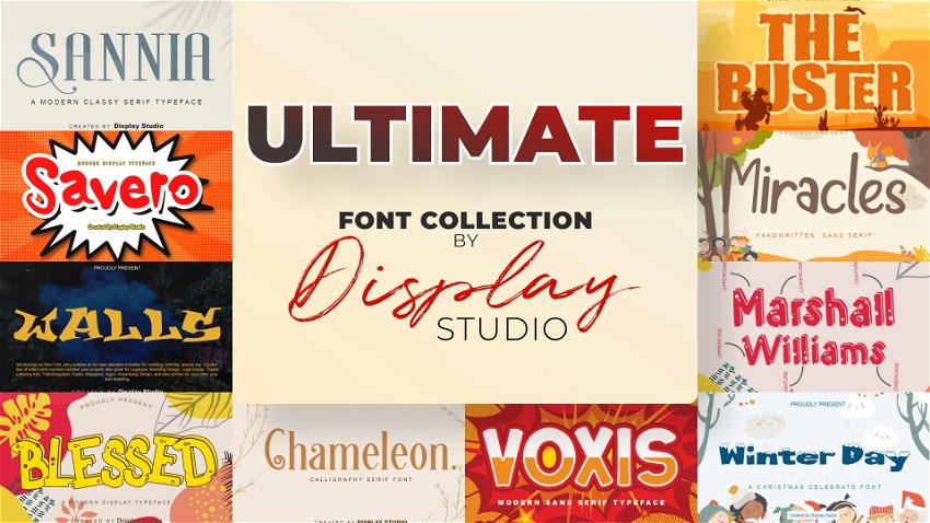 Ultimate Font Collection by Display Studios