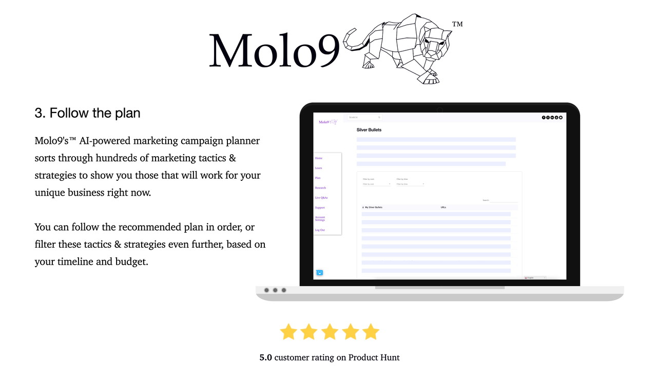 Molo9™ - Plus exclusive