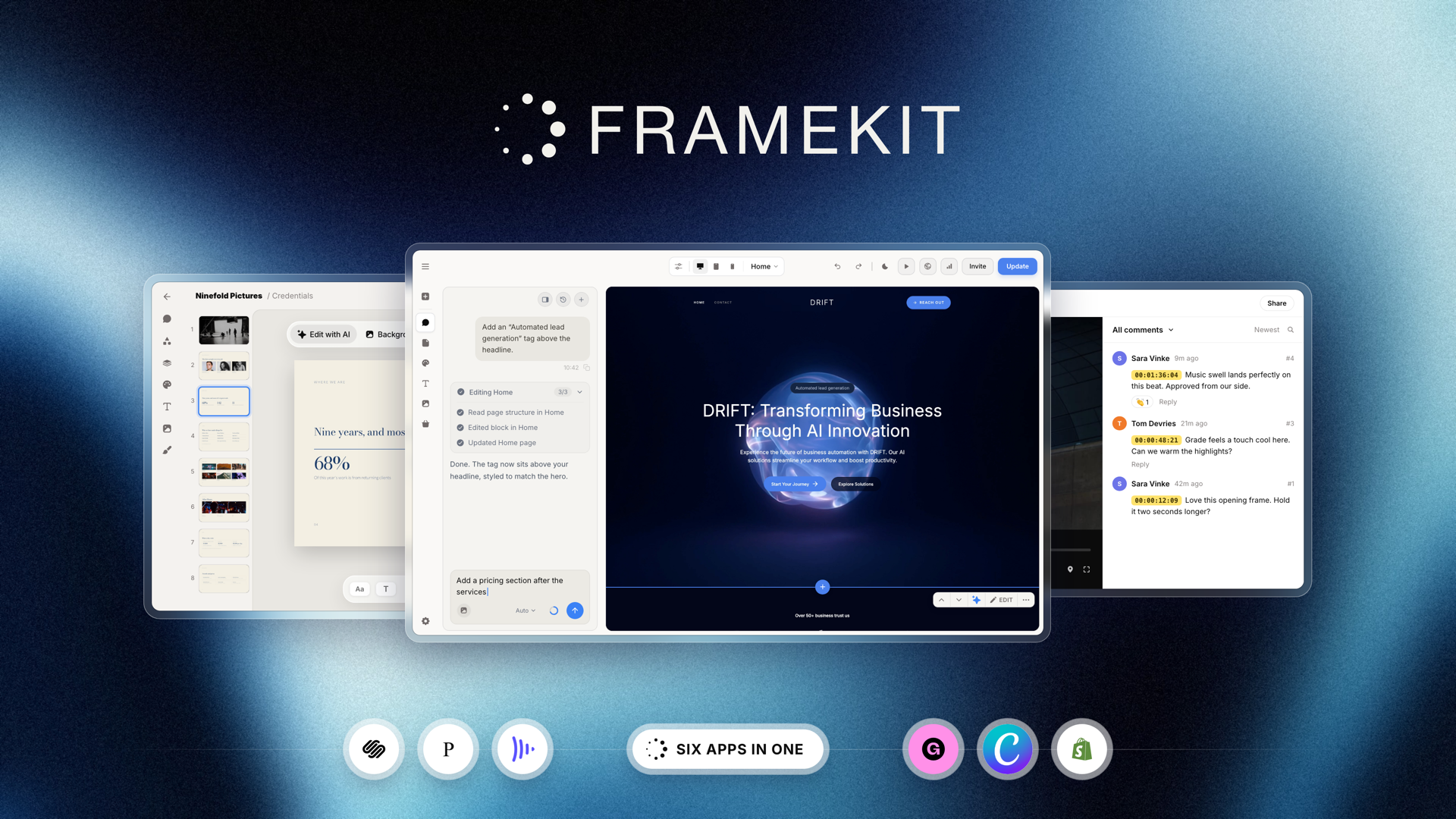 Framekit Lifetime Deal - Websites and Client Work