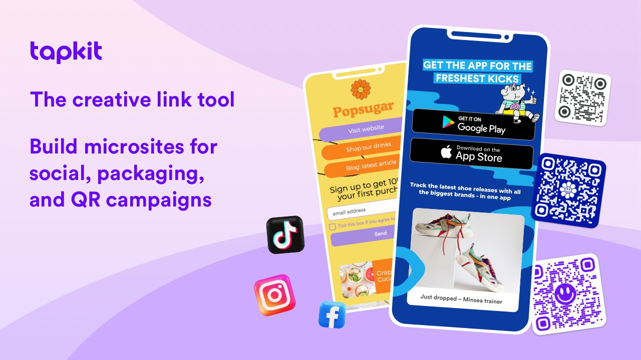 Tapkit - Microsite & QR Studio