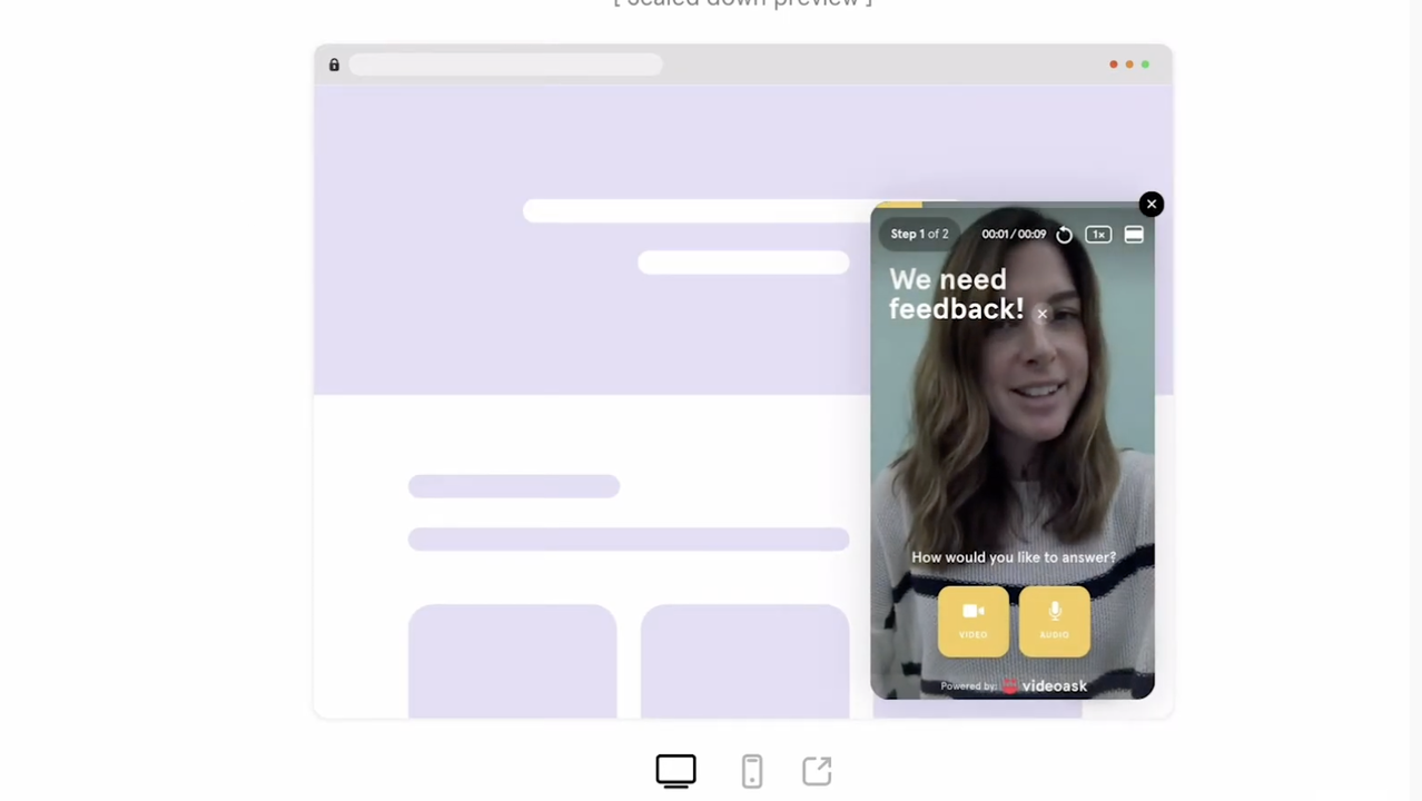 Share your video as a widget on your website