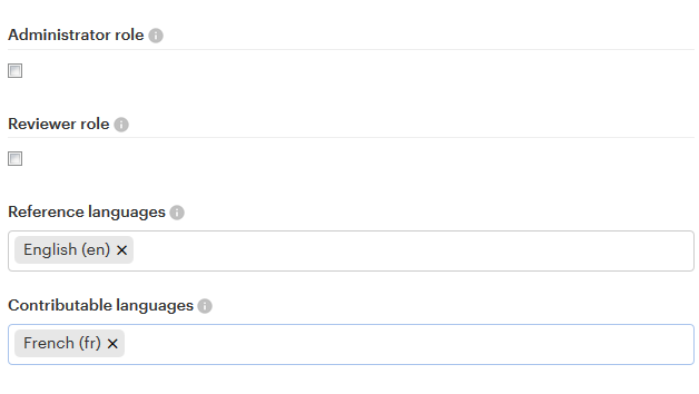Set permission levels for users