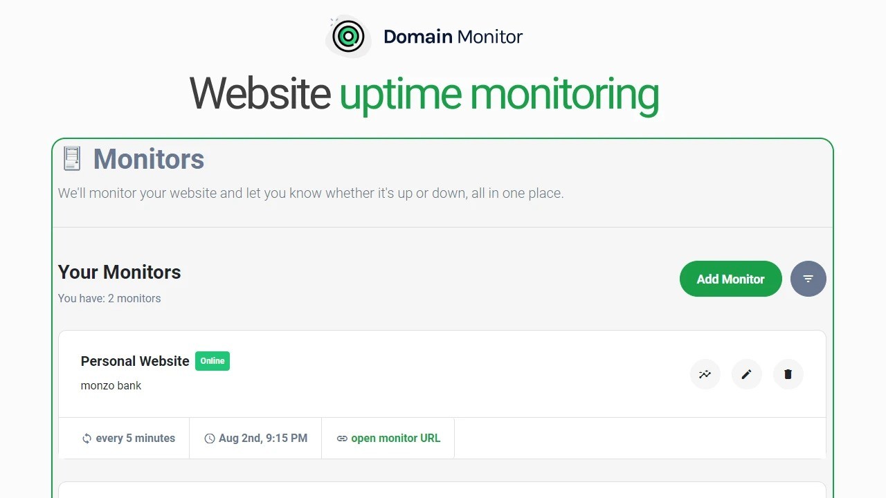 Domain Monitor