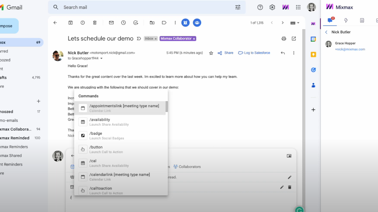 Add media in email
