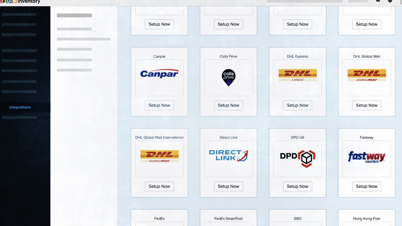 Zoho Inventory integrations