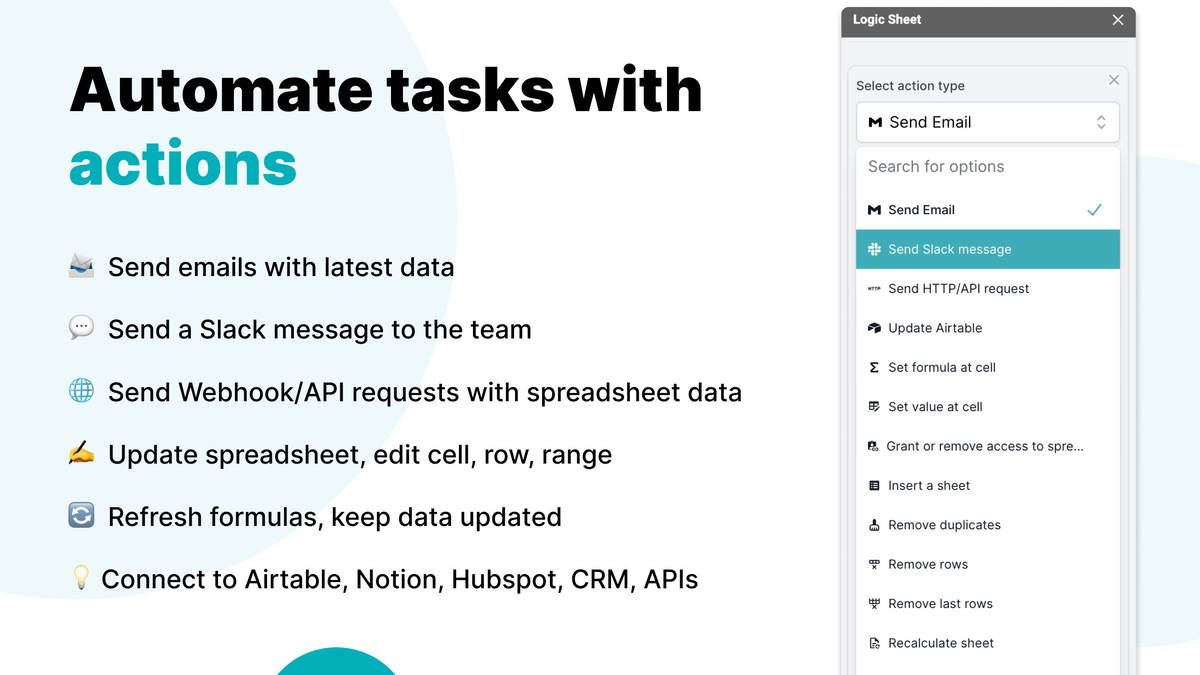 Run automations and AI agents conditionally.