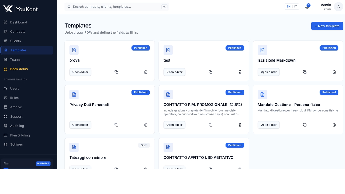 Turn your PDFs into reusable document templates